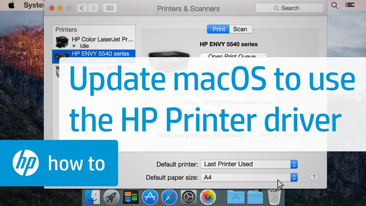 hewlett packard printer driver for mac